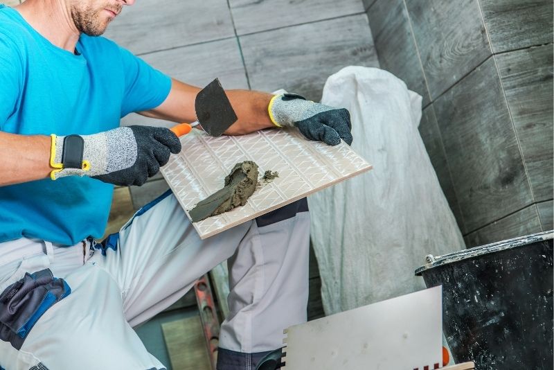 A contractor doing a renovation