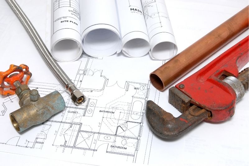 A bathroom renovation plan