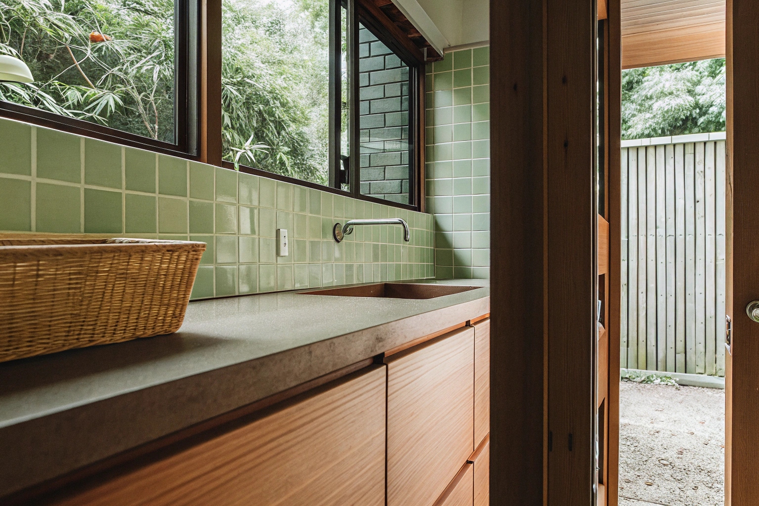Moisture resistant laundry area